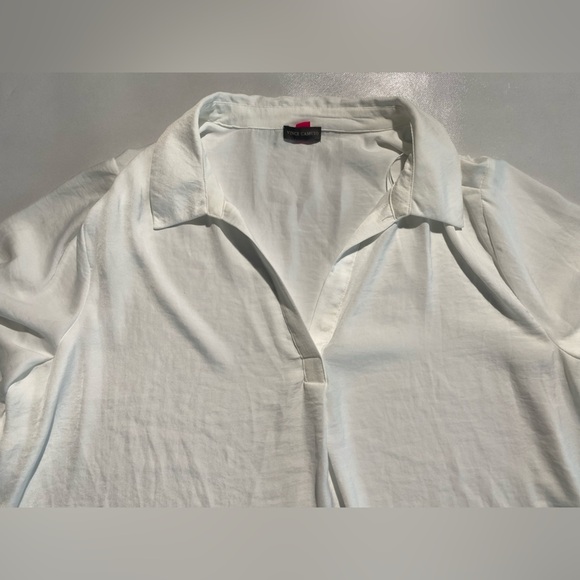 NEW Plus Size Vince Camuto Womens SplitNeck RaglanSmock Cuff Sleeve Ivory $89 - Picture 8 of 10